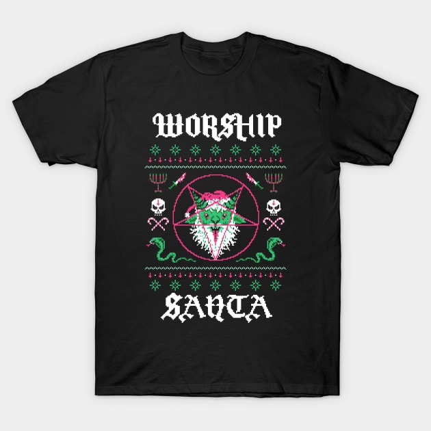 Worship Santa T-Shirt by Hillary White Rabbit